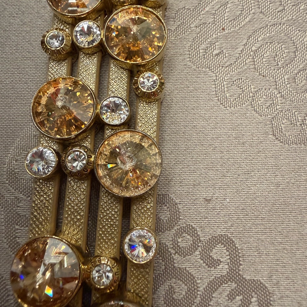 Henri Bendel Gold Crystal Bracelet - Picture 2 of 7